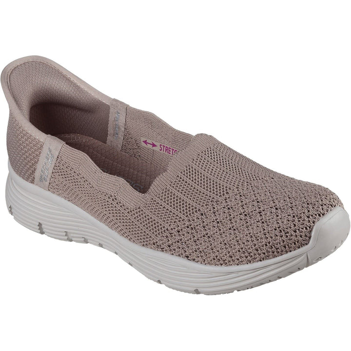 Women's Wide Fit Skechers 158980 Slip-ins Seager Believe It Shoes in Black - Image 1