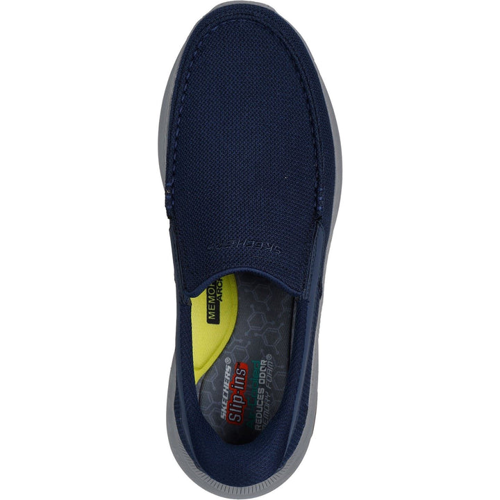 Men's Wide Fit Skechers 205451 Slip-ins Pollard Wilfred Shoes in Navy - Image 1