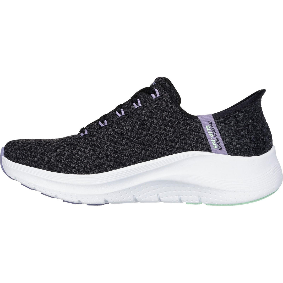 Women's Wide Fit Skechers 150322 Slip-ins Arch Fit 2.0 Trainers in Black/Multi - Image 4