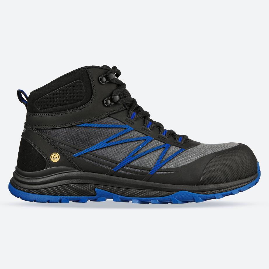 Men's Wide Fit Skechers 200047EC Puxal Firmle Safety Boots in Black/Blue - Image 1