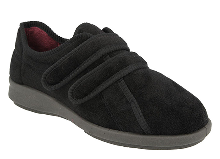 Womens Wide Fit DB Eunice Slippers in Navy - Image 2
