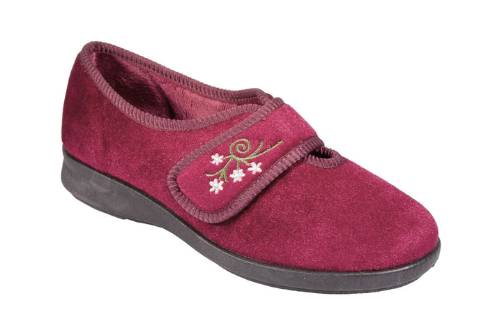 Womens Wide Fit DB Caroline 2 Slippers in Black - Image 1