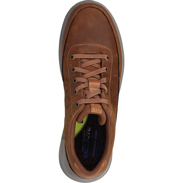 Men's Wide Fit Skechers 204875 Proven Aldeno Trainers - Dark Brown in Dark Brown - Image 1