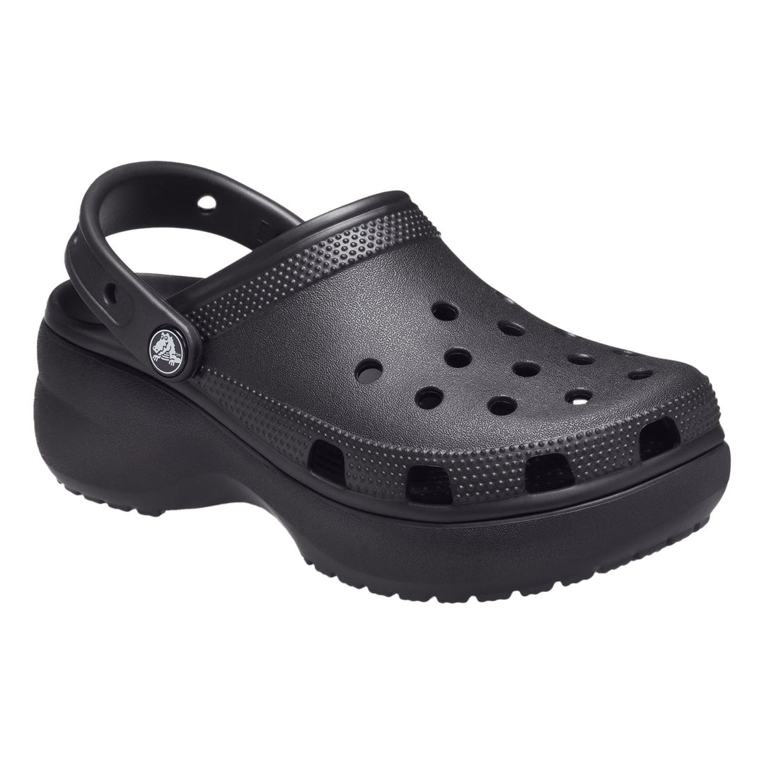 Women's Crocs 206750 Classic Platform Clog Sandals in Black - Image 3