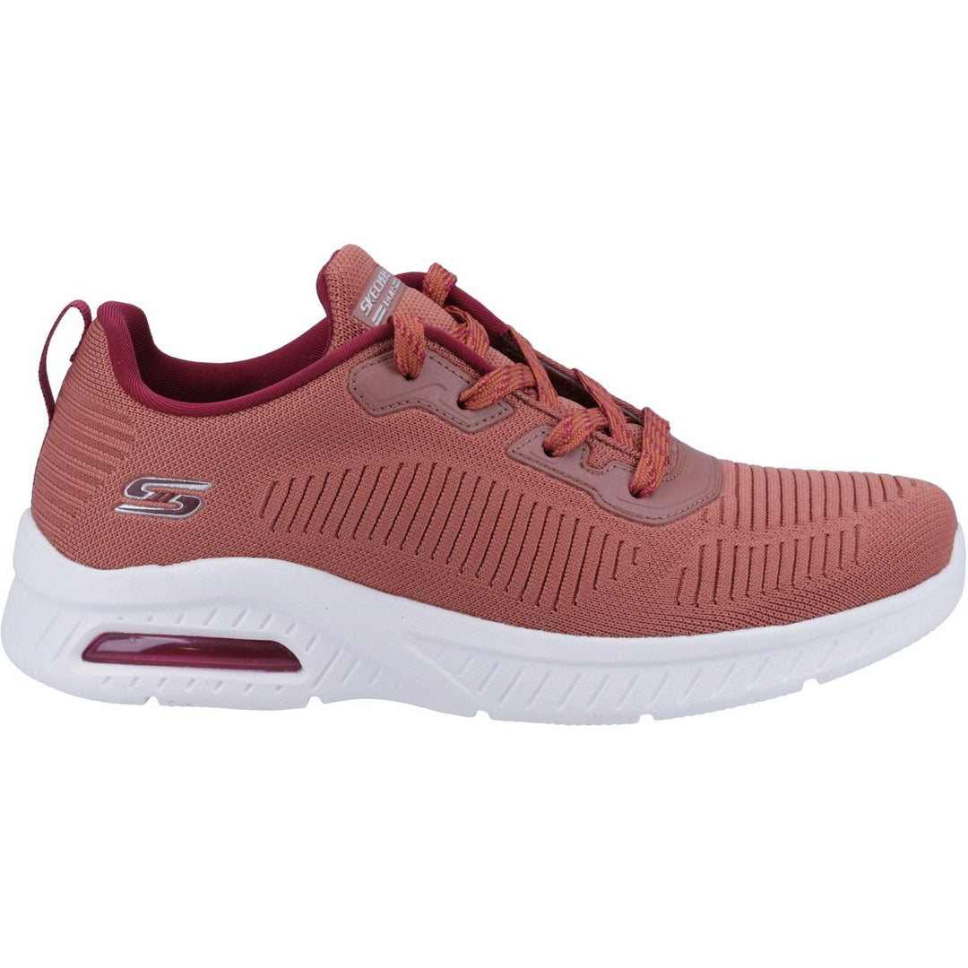 Women's Wide Fit Skechers 117379 Squad Air Sweet Encounter Trainers in Rust - Image 2