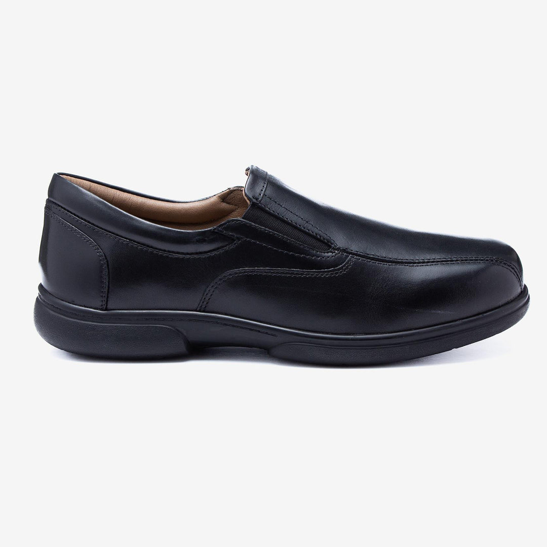 Mens Wide Fit Tredd Well Norbit Slip On Shoes in Black - Image 2