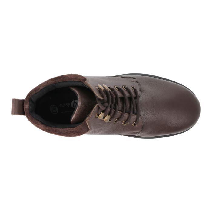 Men's Wide Fit DB Ronnie Boots in Black Lea / Suede - Image 1