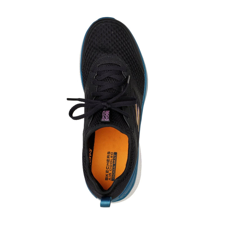 Women's Wide Fit Skechers 128276 Go Run Consistent Vivid Trainers - Black in Black - Image 1