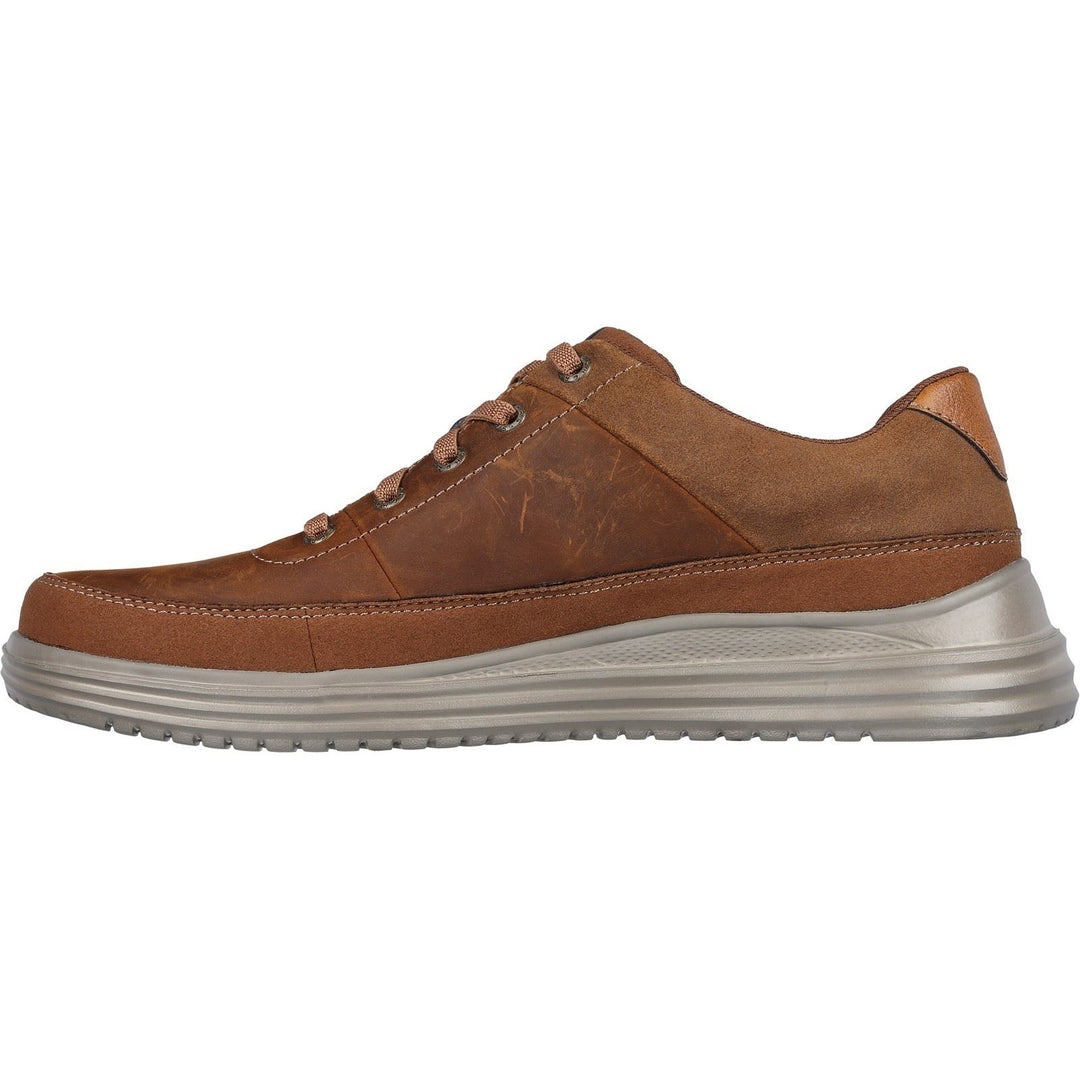 Men's Wide Fit Skechers 204875 Proven Aldeno Trainers - Dark Brown in Dark Brown - Image 4