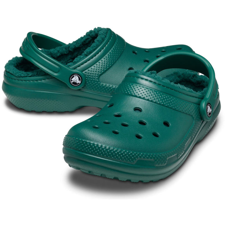 Women's Crocs 203591 Classic Lined Clog Sandal in Emerald - Image 1