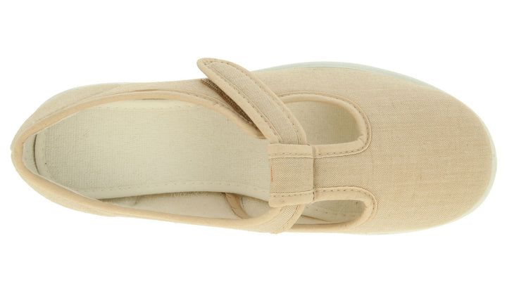 Womens Wide Fit DB Scroll Canvas Shoes in Denim Blue - Image 1