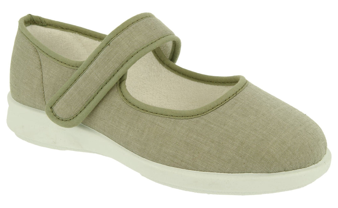 Womens Wide Fit DB Jura Canvas in Black - Image 10