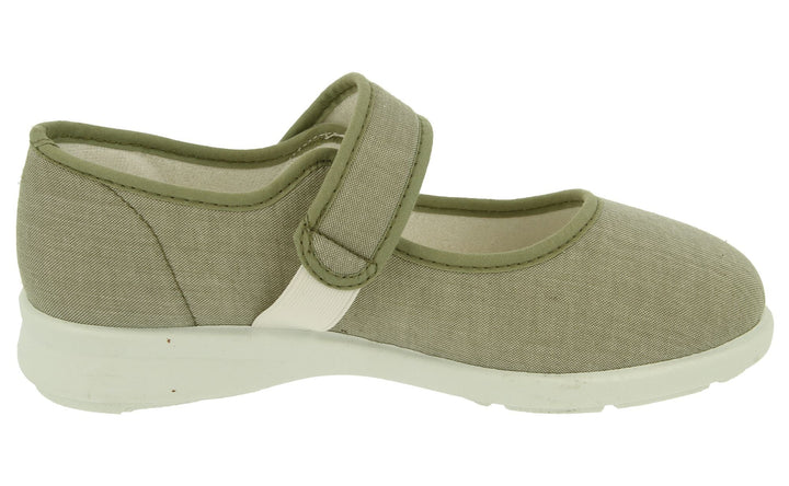 Womens Wide Fit DB Jura Canvas in Black - Image 1