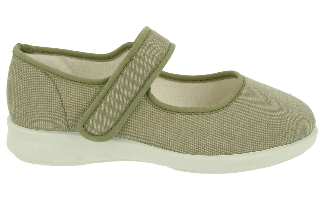 Womens Wide Fit DB Jura Canvas in Black - Image 9