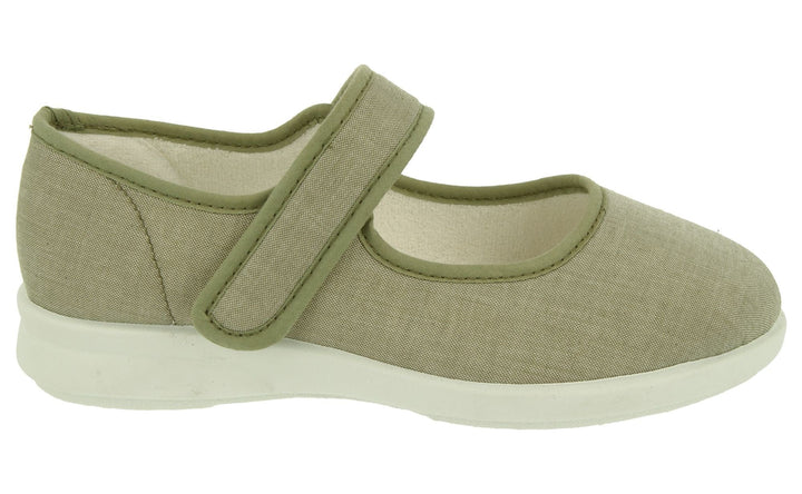 Womens Wide Fit DB Jura Canvas in Black - Image 1