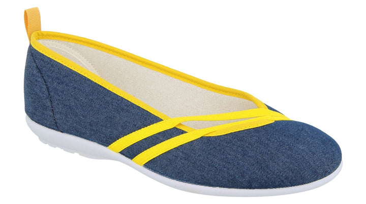 Womens Wide Fit DB Sunflower Canvas in Black/Purple - Image 1