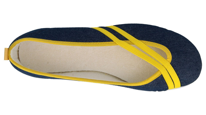 Womens Wide Fit DB Sunflower Canvas in Black/Purple - Image 1