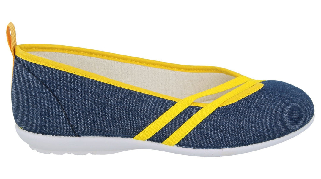Womens Wide Fit DB Sunflower Canvas in Black/Purple - Image 13