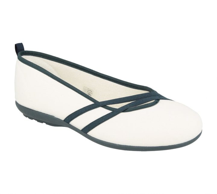 Womens Wide Fit DB Sunflower Canvas in Black/Purple - Image 1