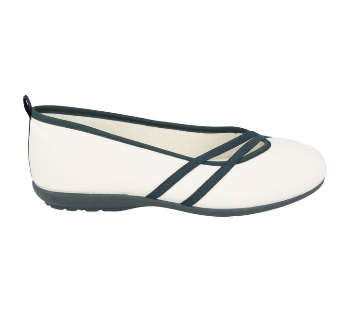 Womens Wide Fit DB Sunflower Canvas in Black/Purple - Image 1