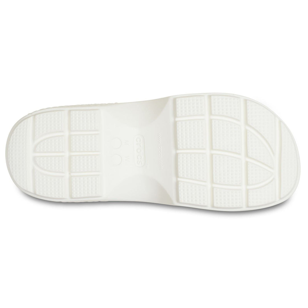 Women's Crocs 209346 Stomp Slippers in Chalk - Image 7