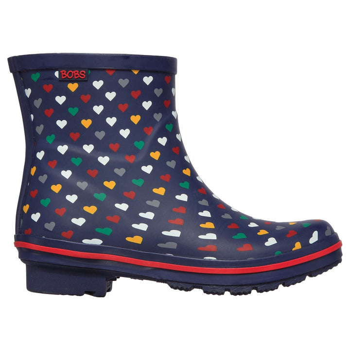 Women's Wide Fit Skechers 113378 Bobs Rain Check Love Splash Trainers in Navy/Multi - Image 1