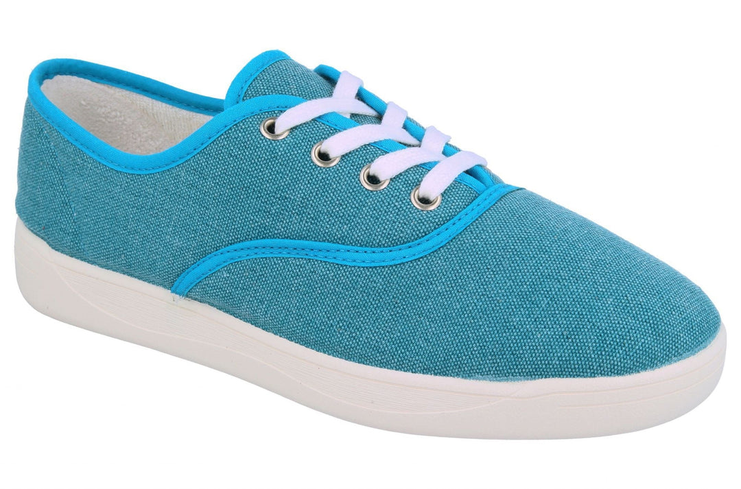 Womens Wide Fit DB Banff Shoes in Navy - Image 13