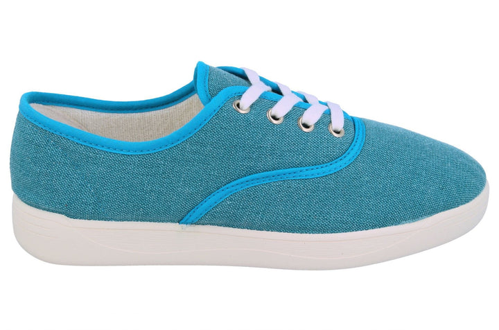 Womens Wide Fit DB Banff Shoes in Navy - Image 1