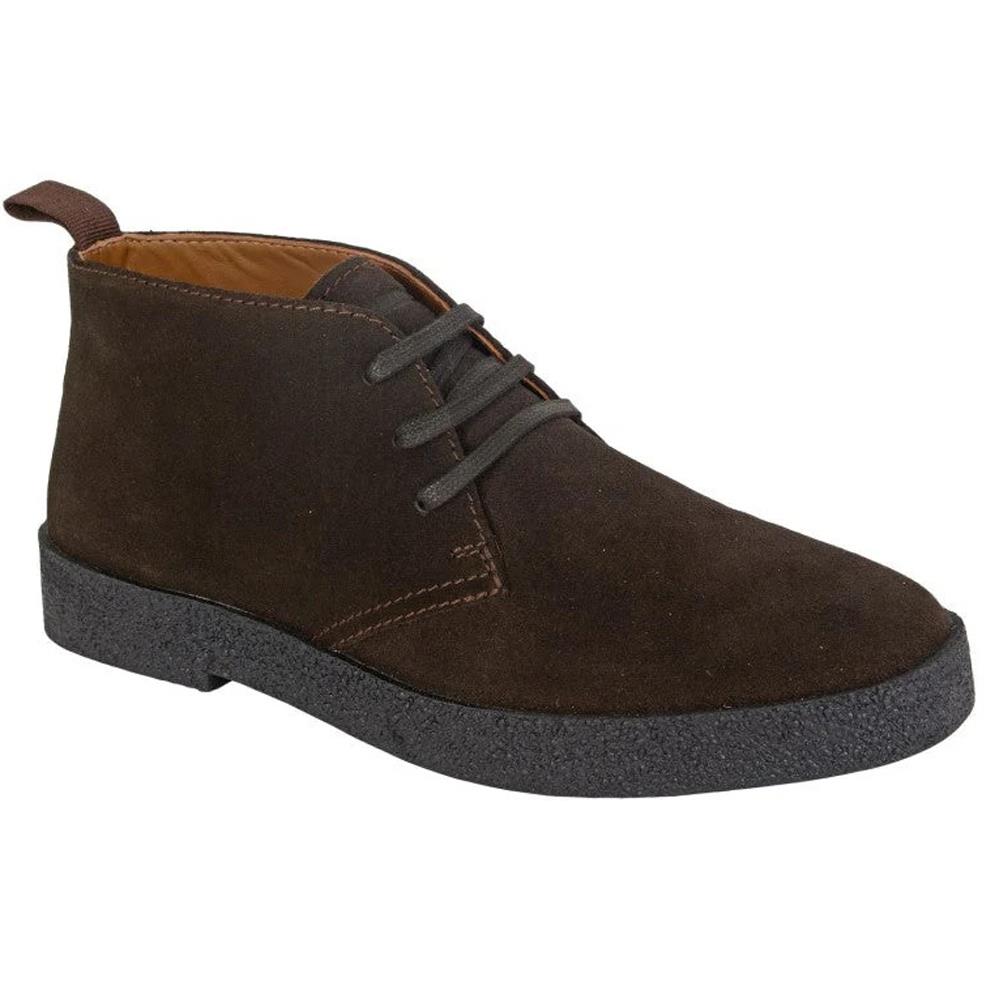 Men's Wide Fit Roamers M759 Desert Boots in Tan - Image 3