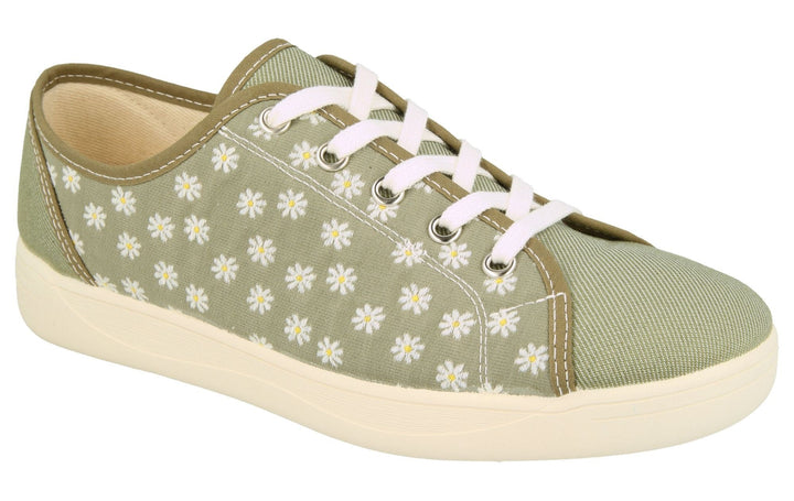 Womens Wide Fit DB Hudson Shoes in Navy - Image 1