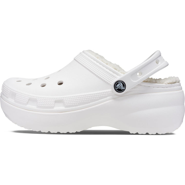 Women's Crocs 207938 Classic Platform Lined Clog Sandals in Black - Image 1