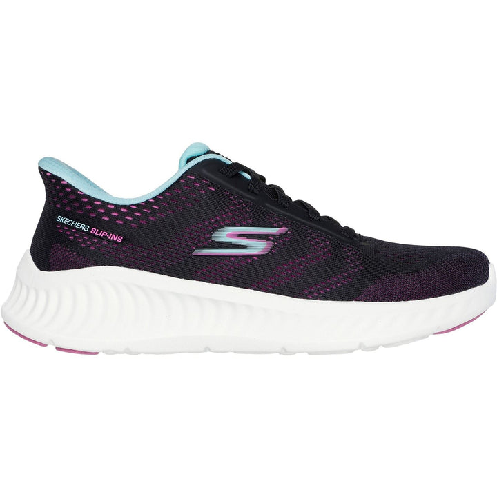 Women's Wide Fit Skechers 125643 Slip-ins Go Walk Now Khloe Trainers in Blue/Green - Image 1