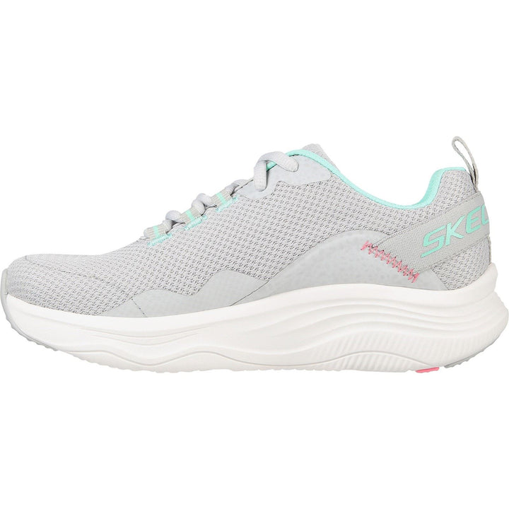 Women's Wide Fit Skechers 149835 D'Lux Fitness Roam Free Trainers in Light Grey/Multi - Image 1