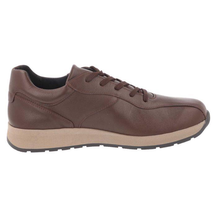 Men's Wide Fit DB Maurice Trainers in Black Leather - Image 10