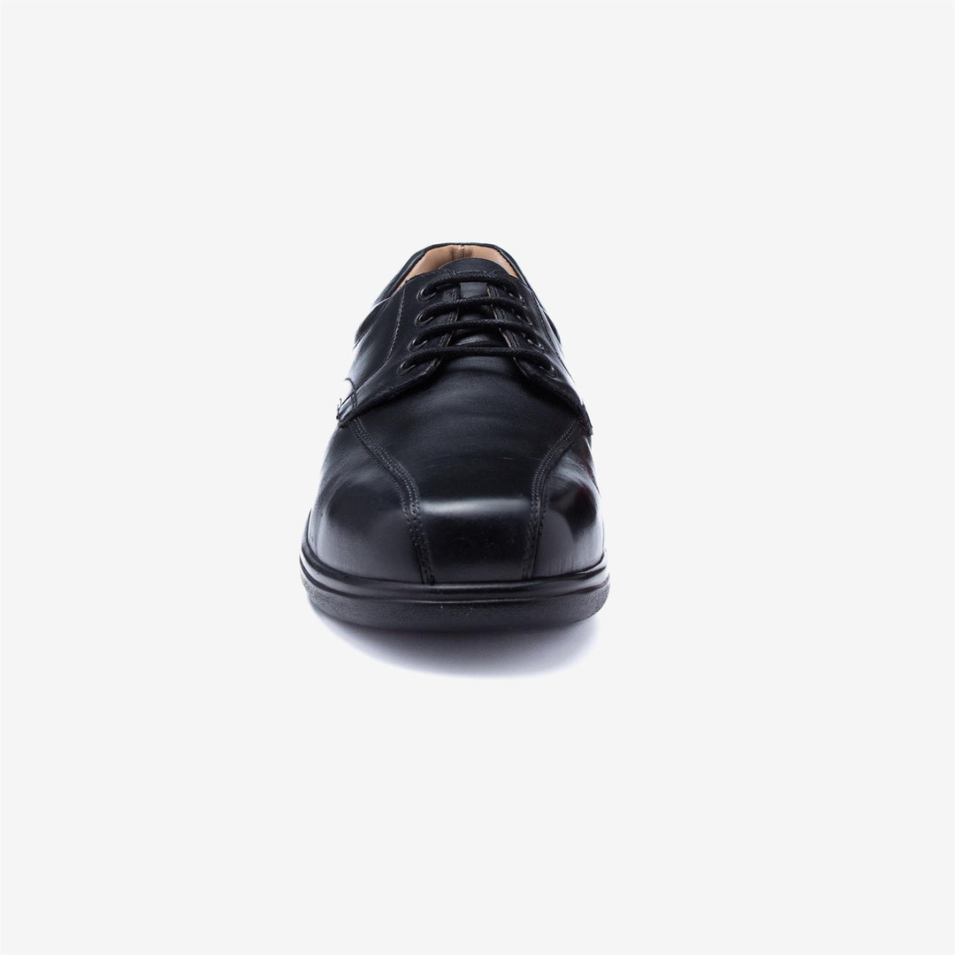Mens Wide Fit Tredd Well Ross Shoes in Black - Image 5