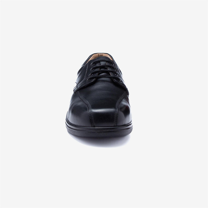 Mens Wide Fit Tredd Well Ross Shoes in Black - Image 1