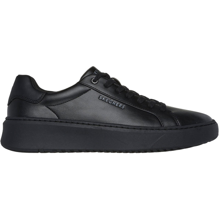 Women's Wide Fit Skechers 183175 Court Break Suit Sneakers in Black - Image 1