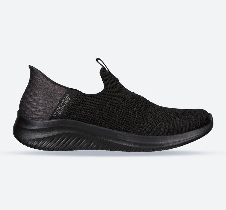 Women's Wide Fit Skechers 149708 Slip-ins Ultra Flex 3.0 Cozy Streak Trainers in Black - Image 1