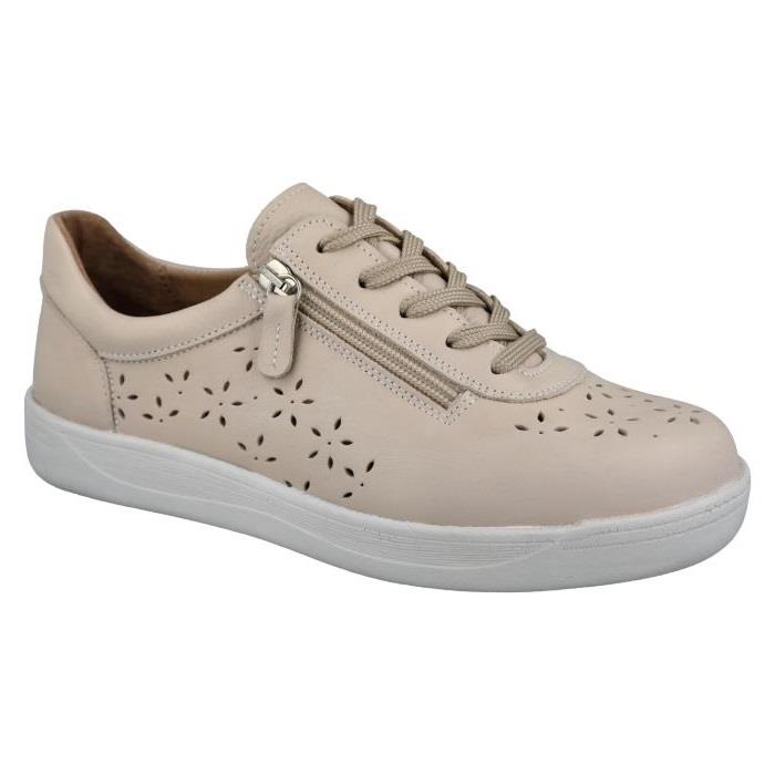 Women's Wide Fit DB Kaunas Shoes in Navy Leather - Image 6