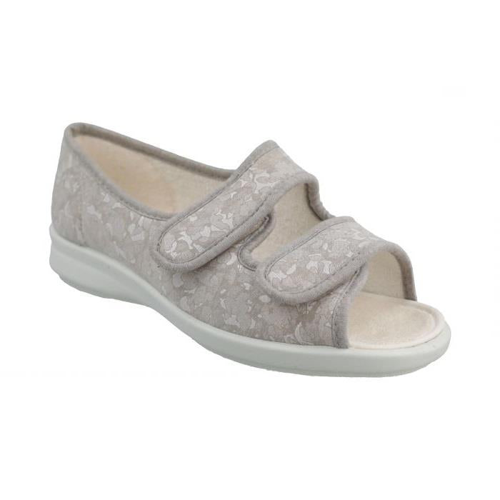 Women's Wide Fit DB Rattle Canvas Shoes in Grey Canvas - Image 3