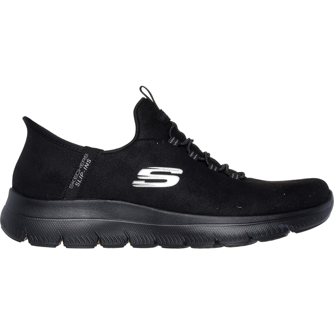 Women's Wide Fit Skechers 150254 Slip-ins Summits Trainers in Black - Image 2