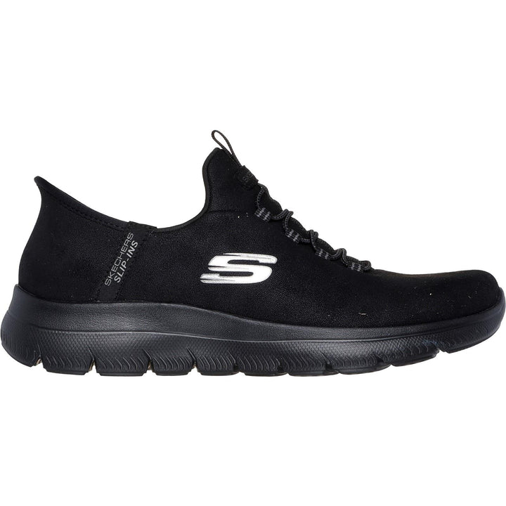 Women's Wide Fit Skechers 150254 Slip-ins Summits Trainers in Black - Image 1