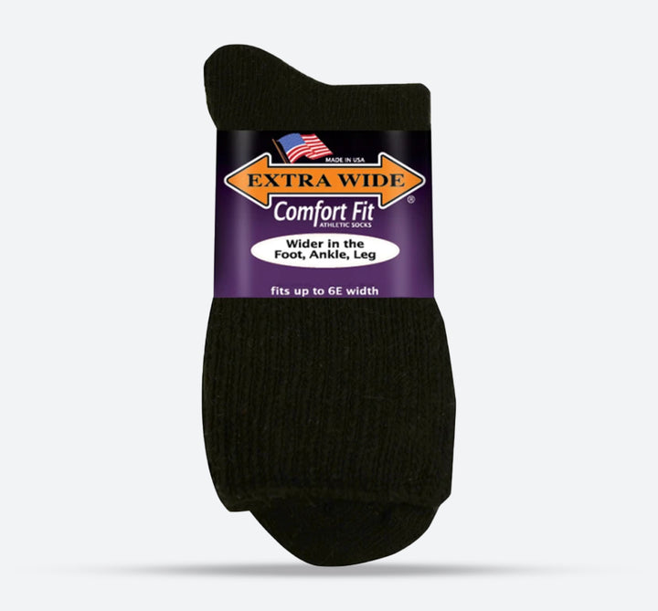 Men's Extra Wide 7400 Athletic Quarter Socks in 8 UK-11 UK - Image 1