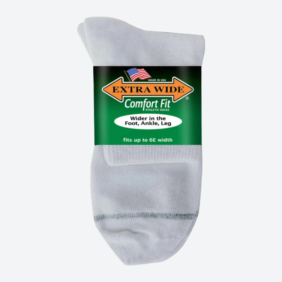 Men's Extra Wide 7400 Athletic Quarter Socks in 8 UK-11 UK - Image 3