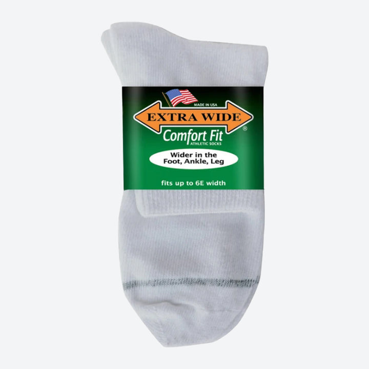 Men's Extra Wide 7400 Athletic Quarter Socks in 8 UK-11 UK - Image 1