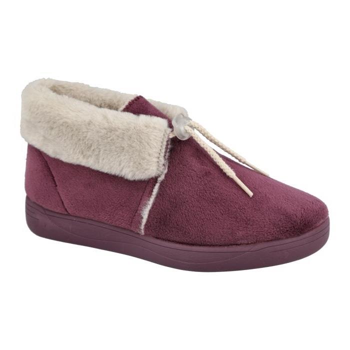 Women's Wide Fit DB Galilee Slippers in Navy Velour - Image 8