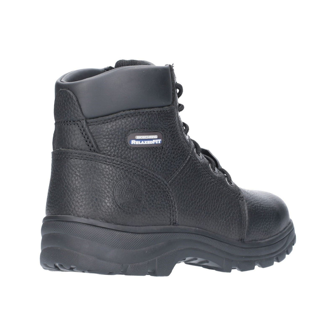 Men's Wide Fit Skechers 77009EC Workshire Safety Boots - Black in Black - Image 4