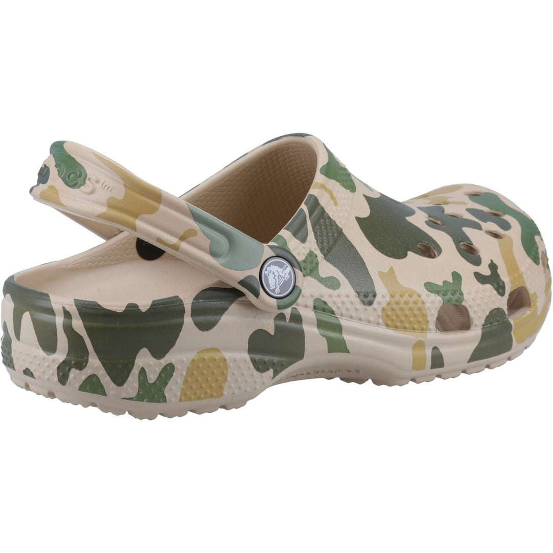 Men's Crocs 206454 Seasonal Camo Sandals in Mushroom/Multi - Image 16