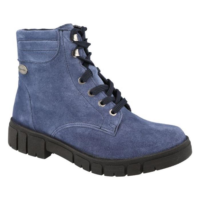Women's Wide Fit DB Chirk Water Resistant Boots in Grey Suede - Image 1
