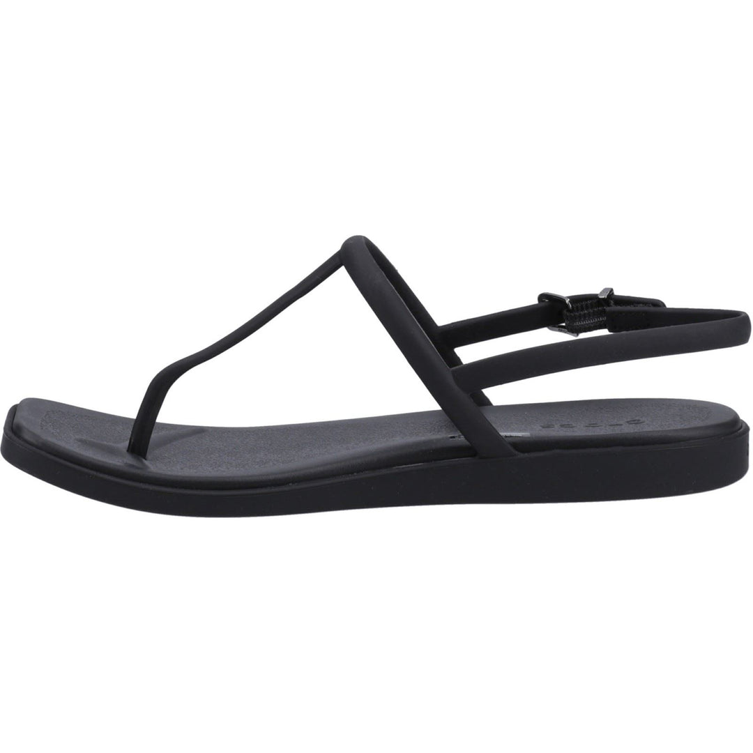 Women's Crocs 209793 Miami Thong Flip Sandals in Black - Image 5